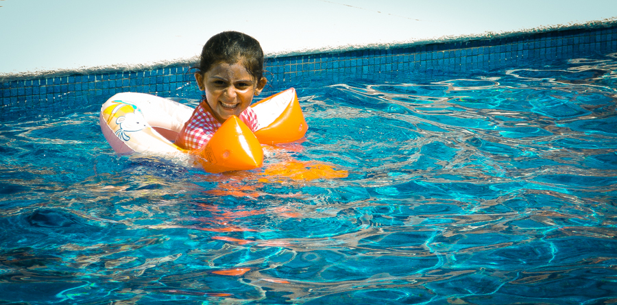 Shalini Playing In The Pool