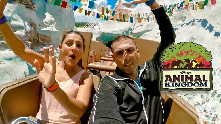 Animal Kingdom - Sukh and me on the Everest coaster