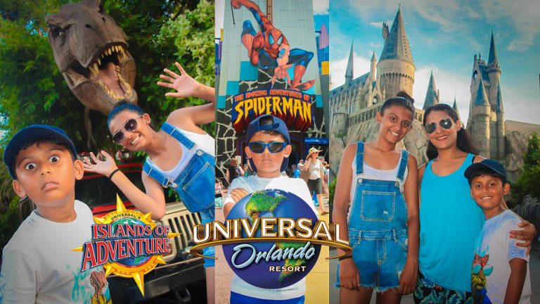 Islands Of Adventure - The family at the theme park