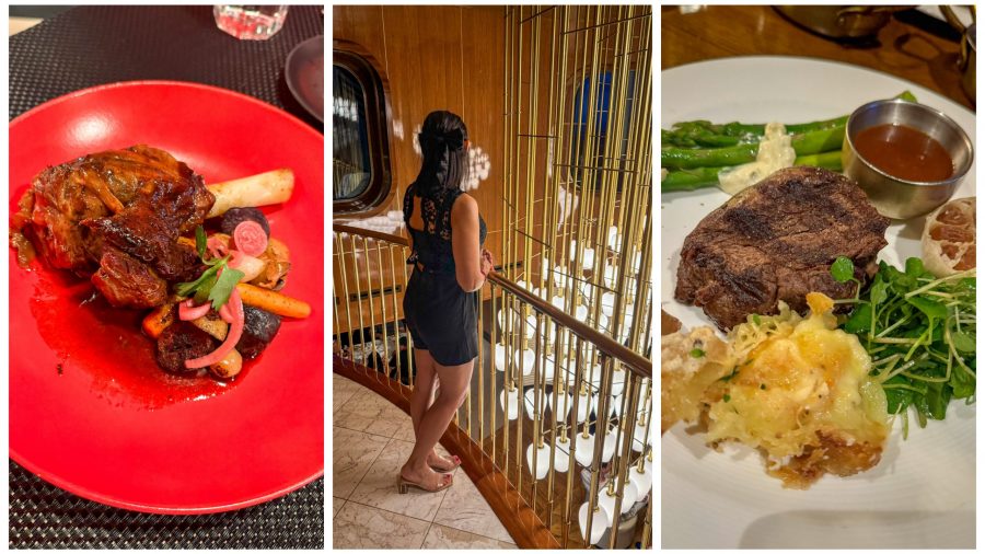 Lamb Shank in Razzle Dazzle and Steak at The Wake