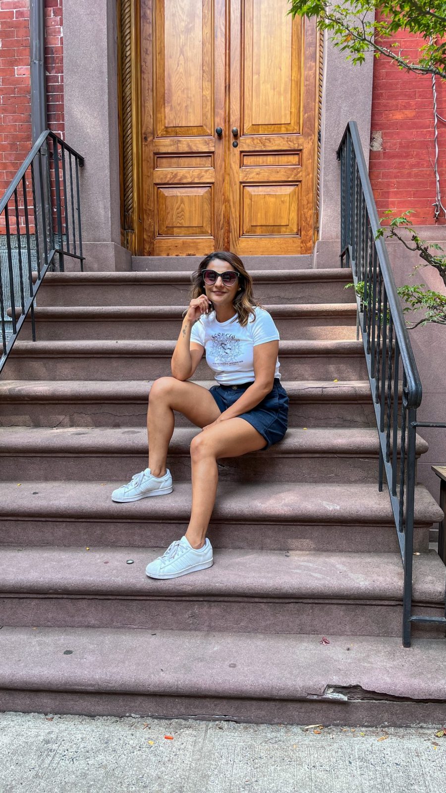 Steps to a brownstone in Greenwich Village