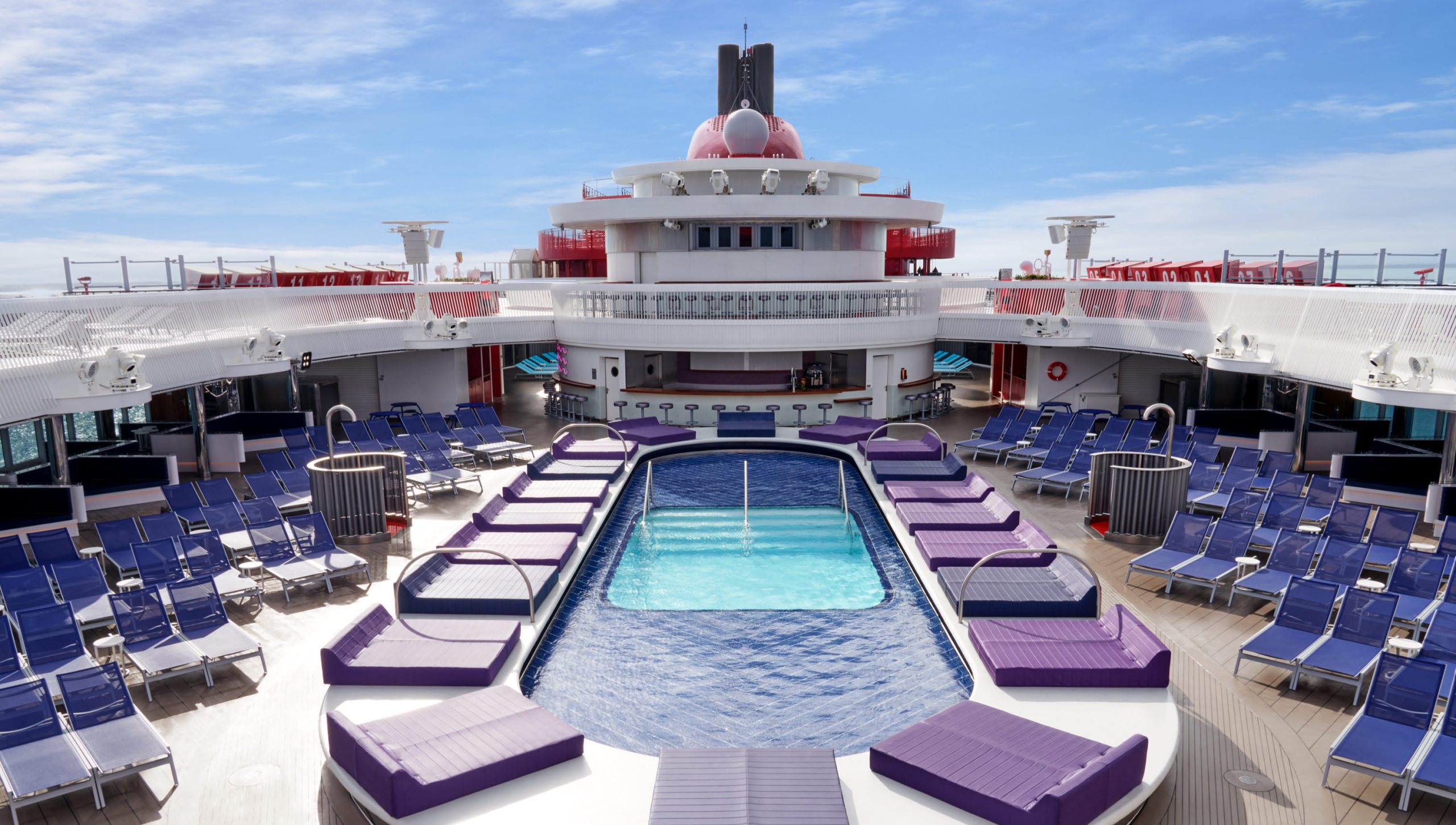 The Pool on the Virgin Voyages Irresistible Med cruise