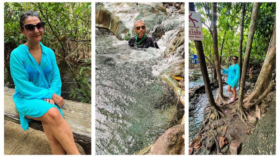 Sukh and I enjoying the Hot Springs