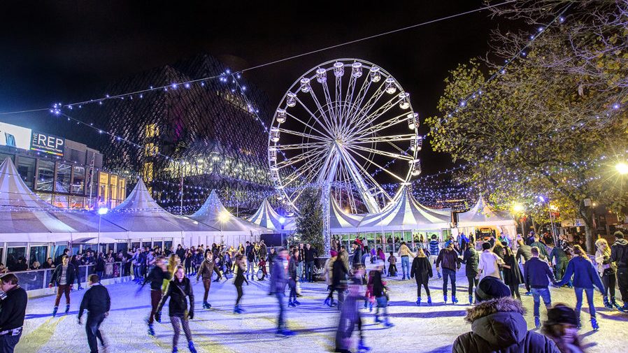 Ice Rink and Big Wheel on Broad Street