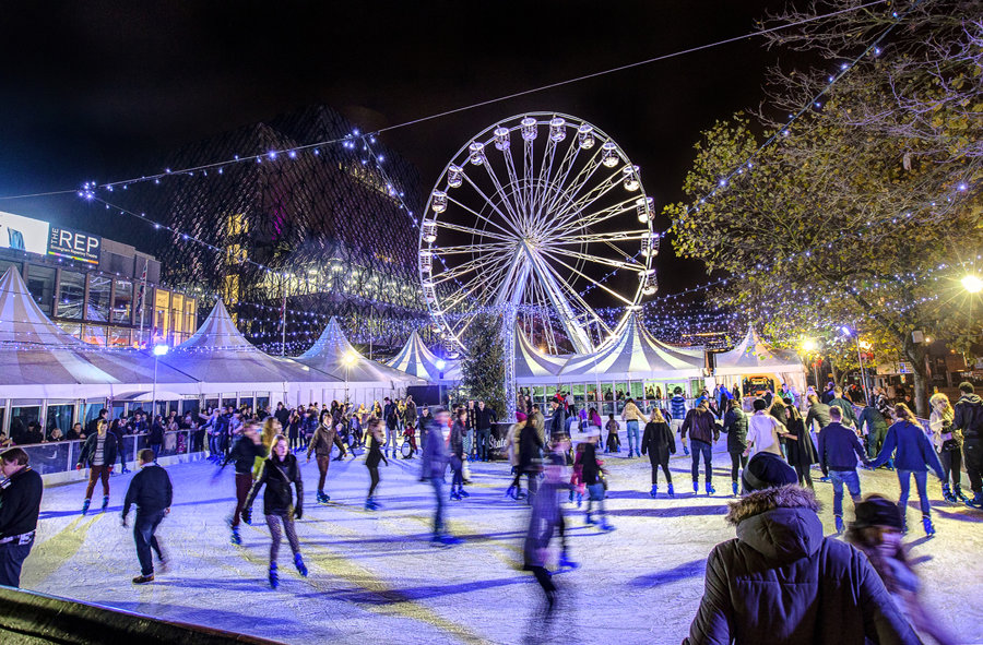Ice Rink and Big Wheel on Broad Street