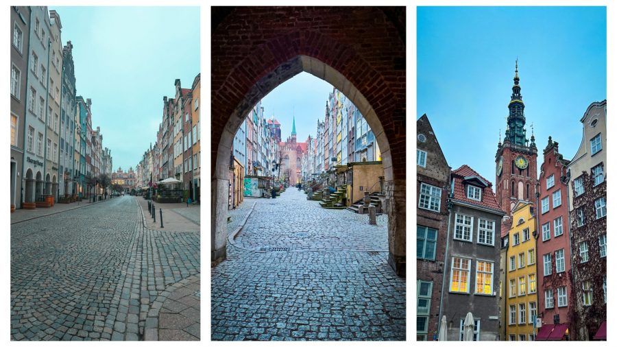Pretty streets of Gdansk