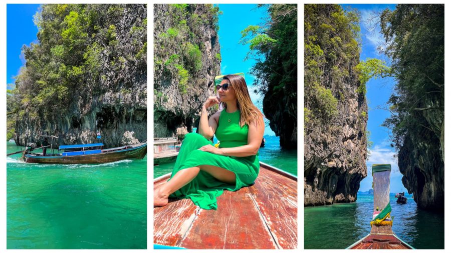 Long Tail boats on the Hong Island Tour