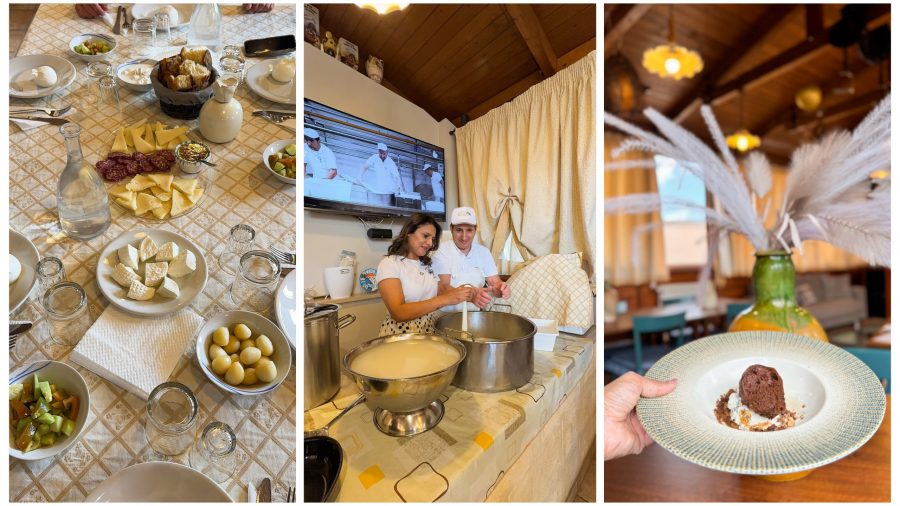 Caseificio Oland cheese-making factory on the Puglia food tour