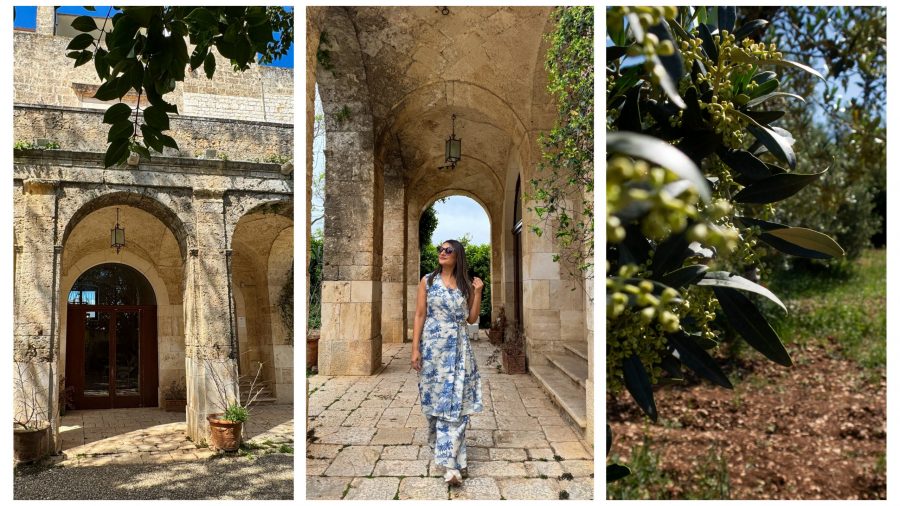 Discovering hidden gems in Puglia — me exploring a peaceful farmhouse and vineyard