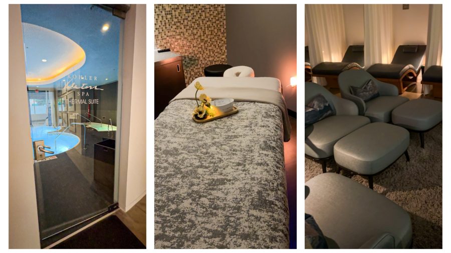 Kohler Waters Spa treatment room and thermal suite