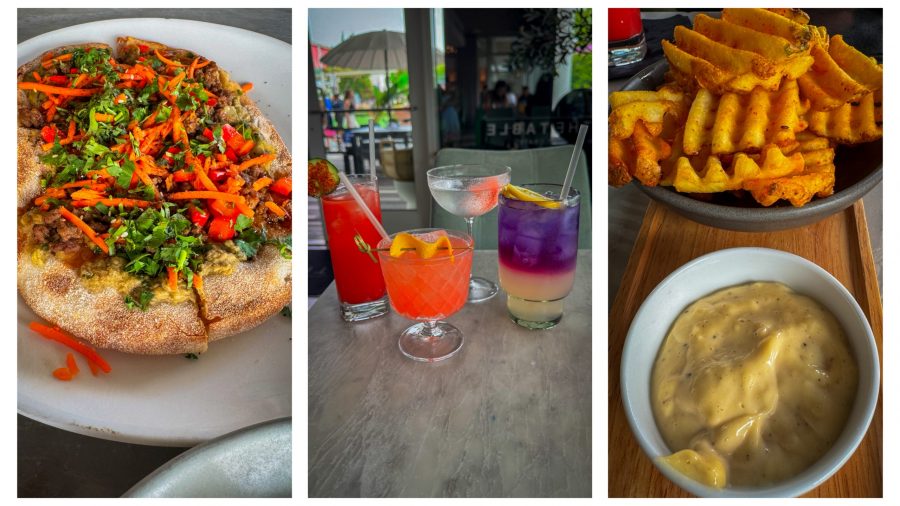 Cocktails and food at Oakbrook Center