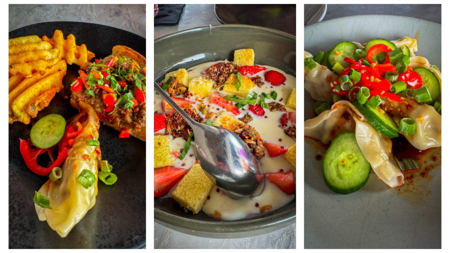 Sharing plates at The Table At Crate at Oakbrook Center