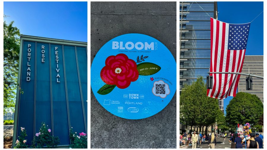 Rose Festival Portland signs