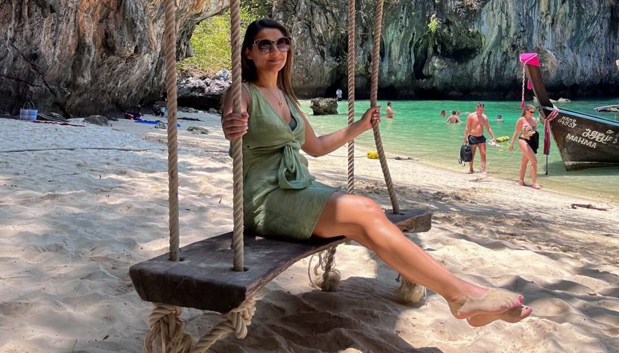 Me on a swing - Family Friendly Places In Thailand - Hong Island