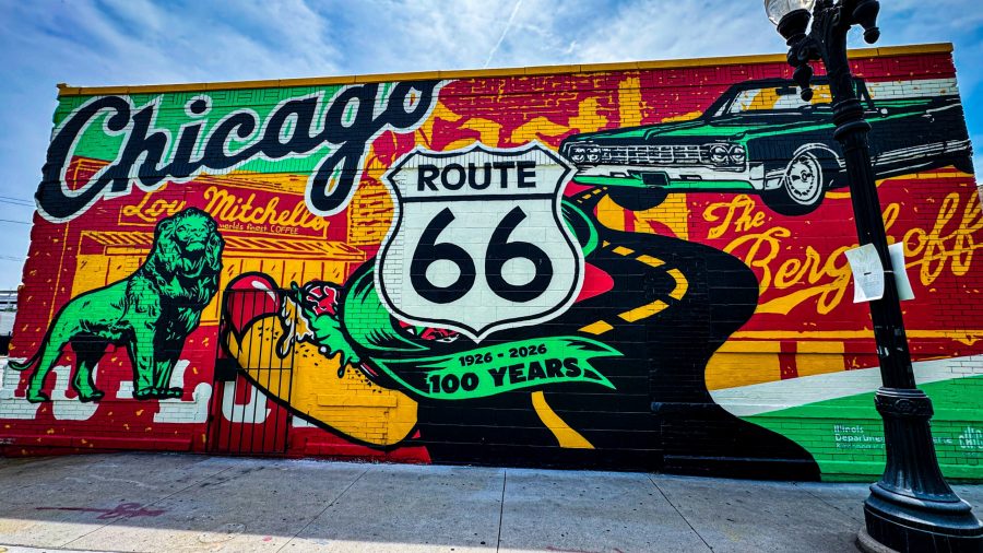 Route 66 mural