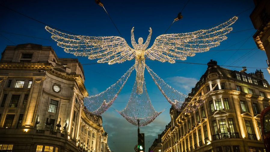 Christmas Lights Display on Regent Street - festive things to do in London