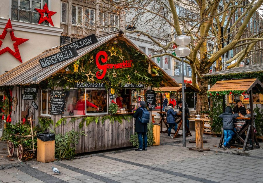 Christmas market chalets