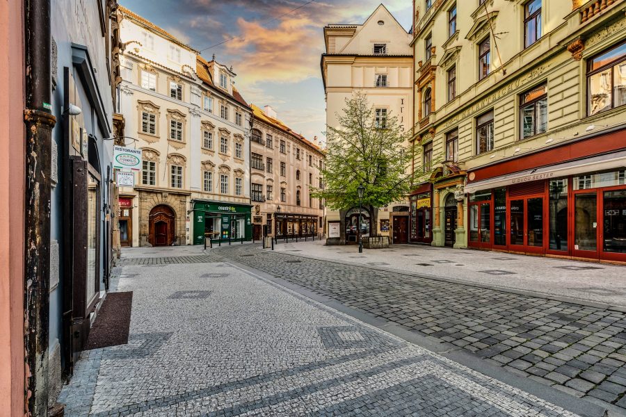 Quiet streets of the city