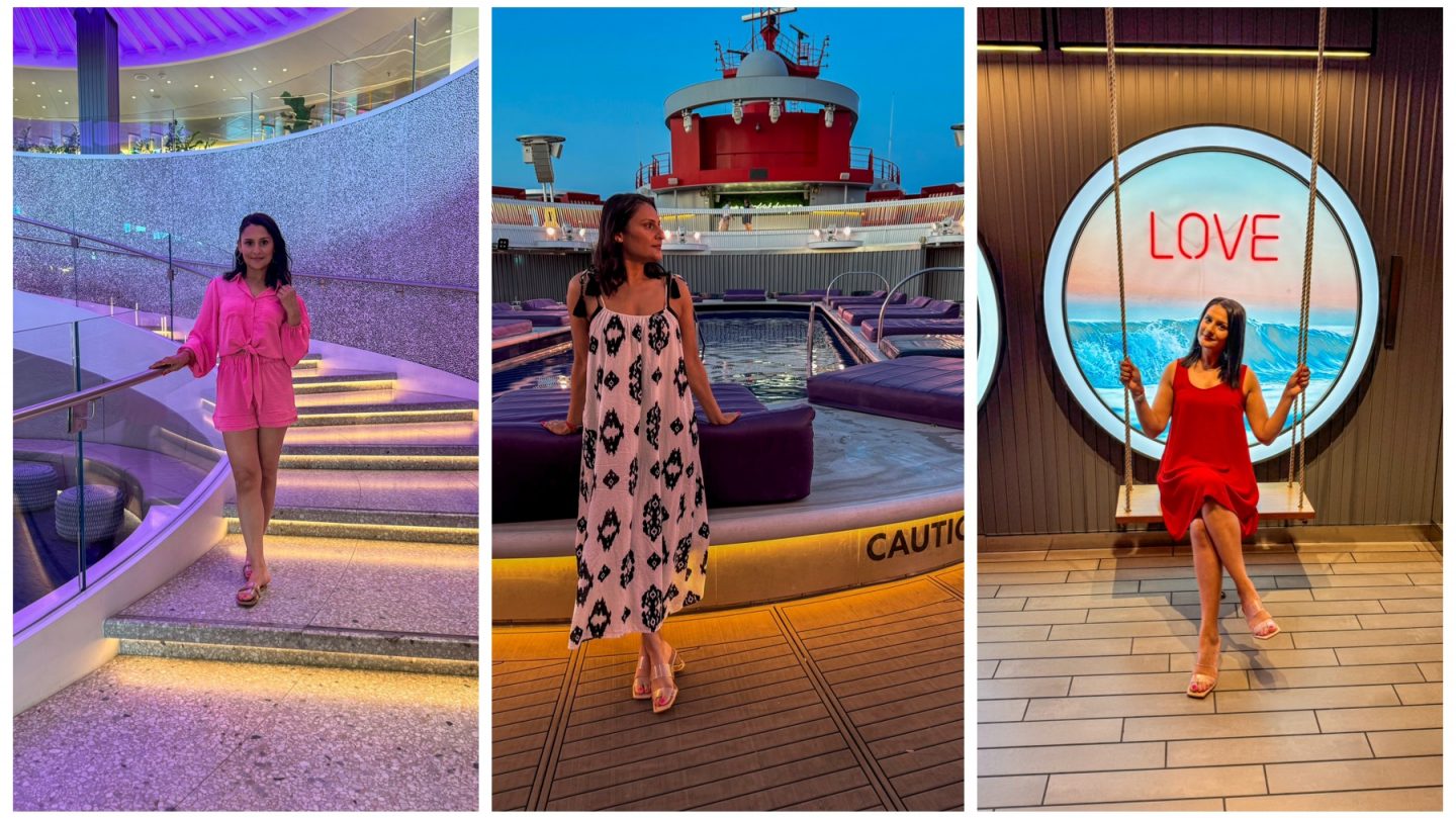 First-time cruiser onboard Virgin Voyages cruise ship during a Mediterranean sailing