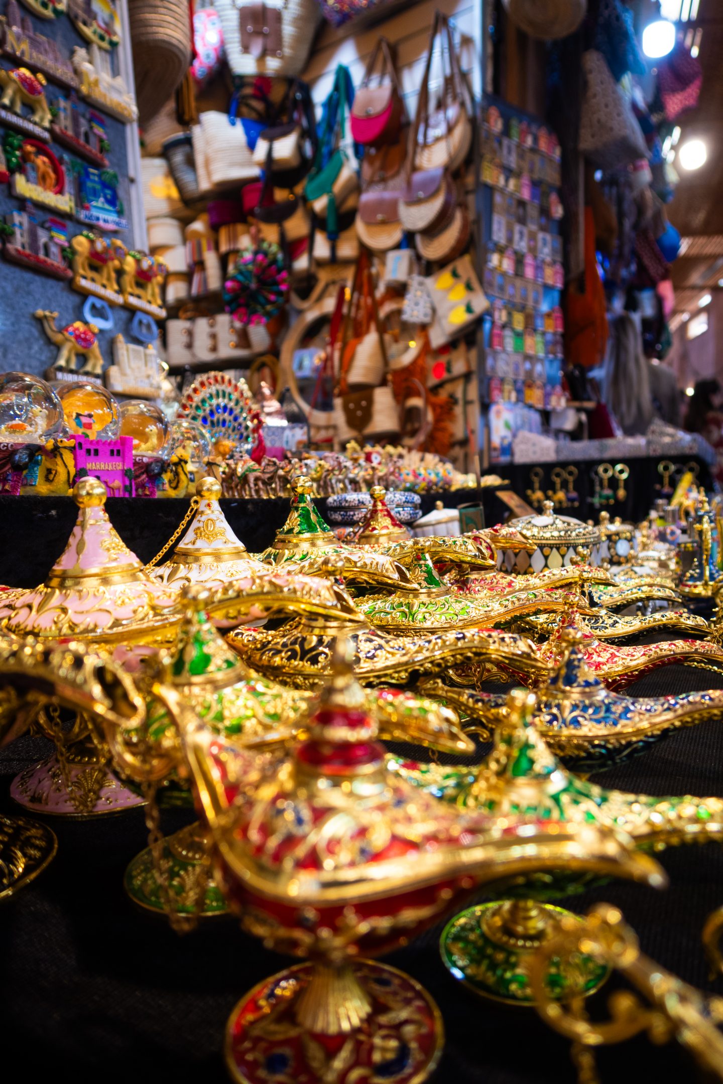 Lamps at a medina market