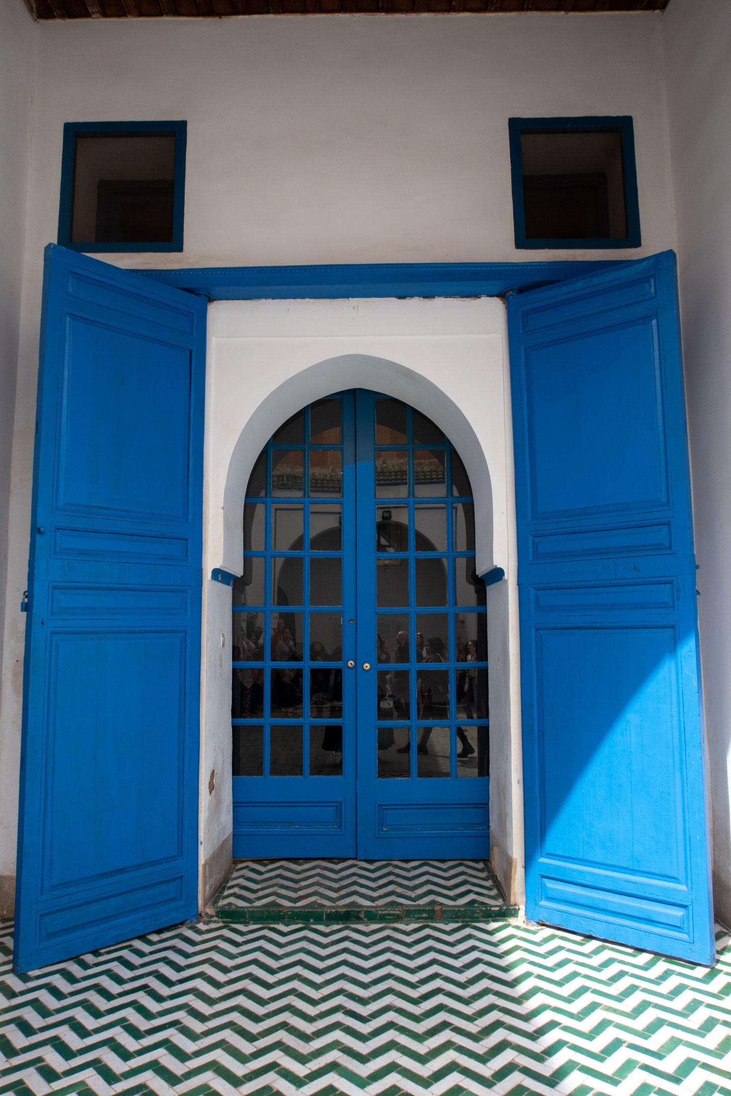 Blue doors at Bahia Palace