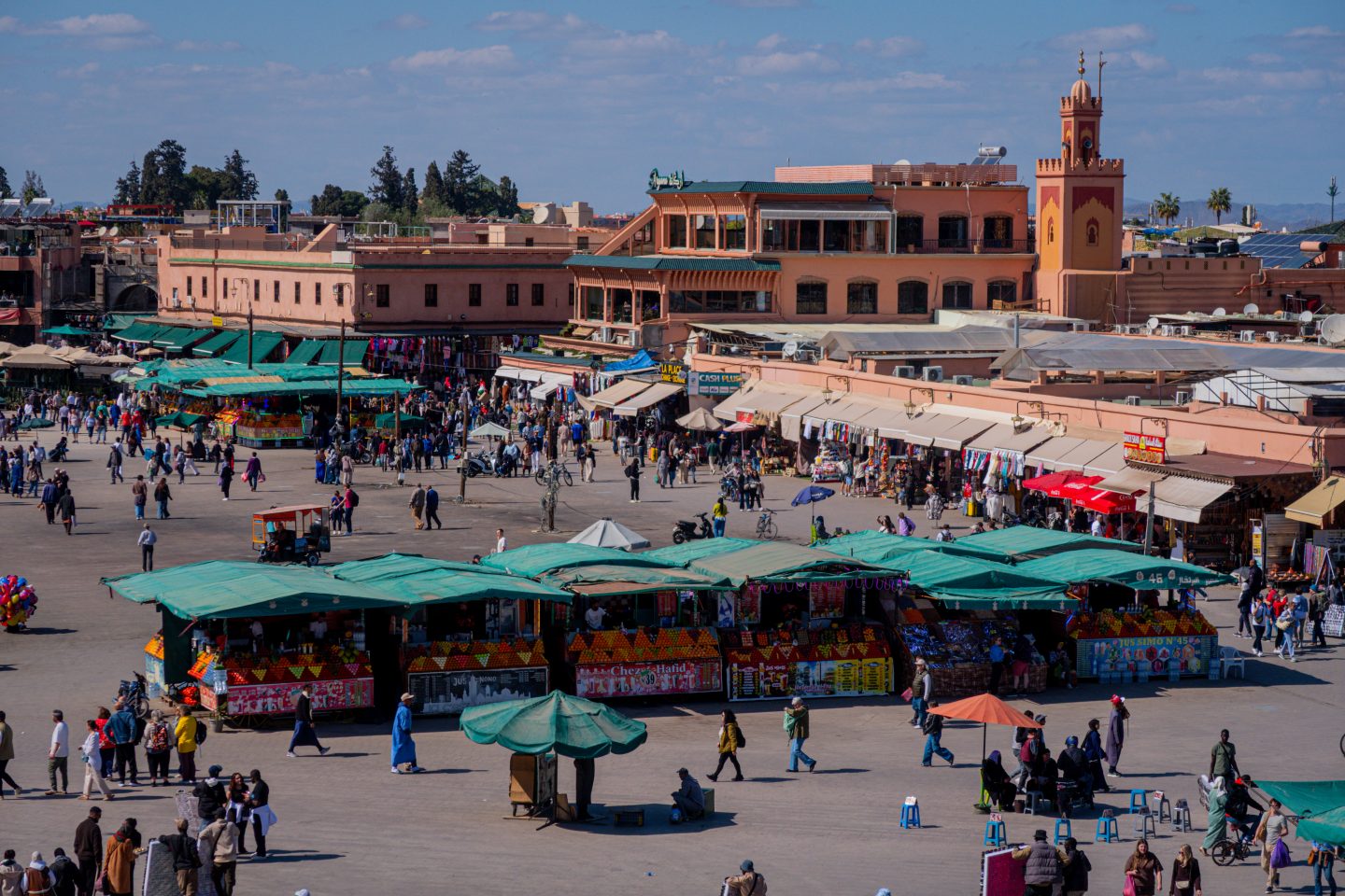 View of the medina from a rooftop
