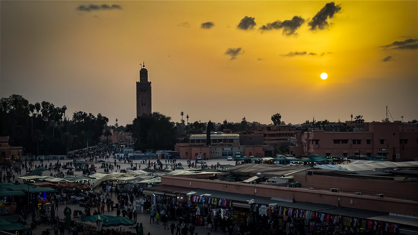 Sunset views over the Medina