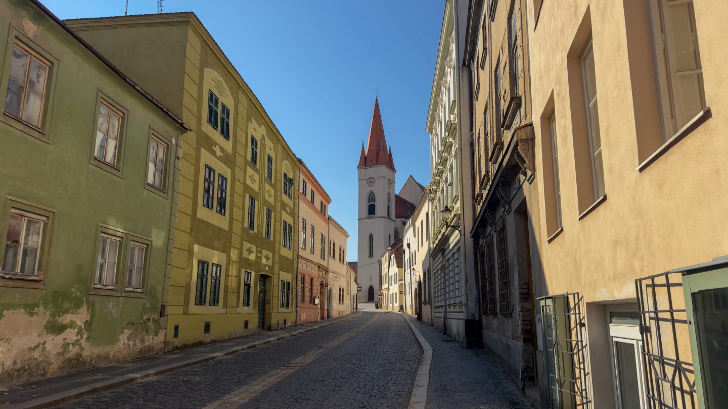 A view of the church in Znojmo, Czech Republic