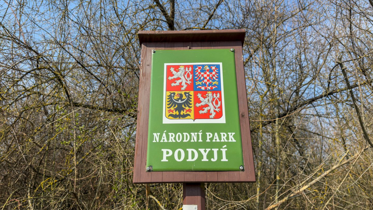 A sign showing Podyji National Park