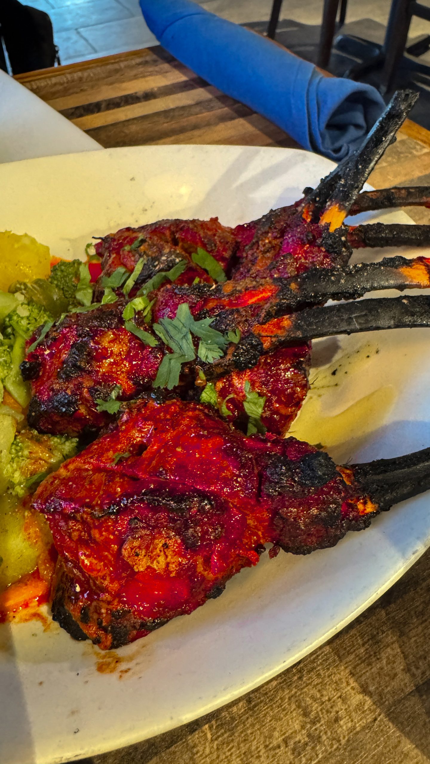 Tandoori chicken at Jax Spice restaurant