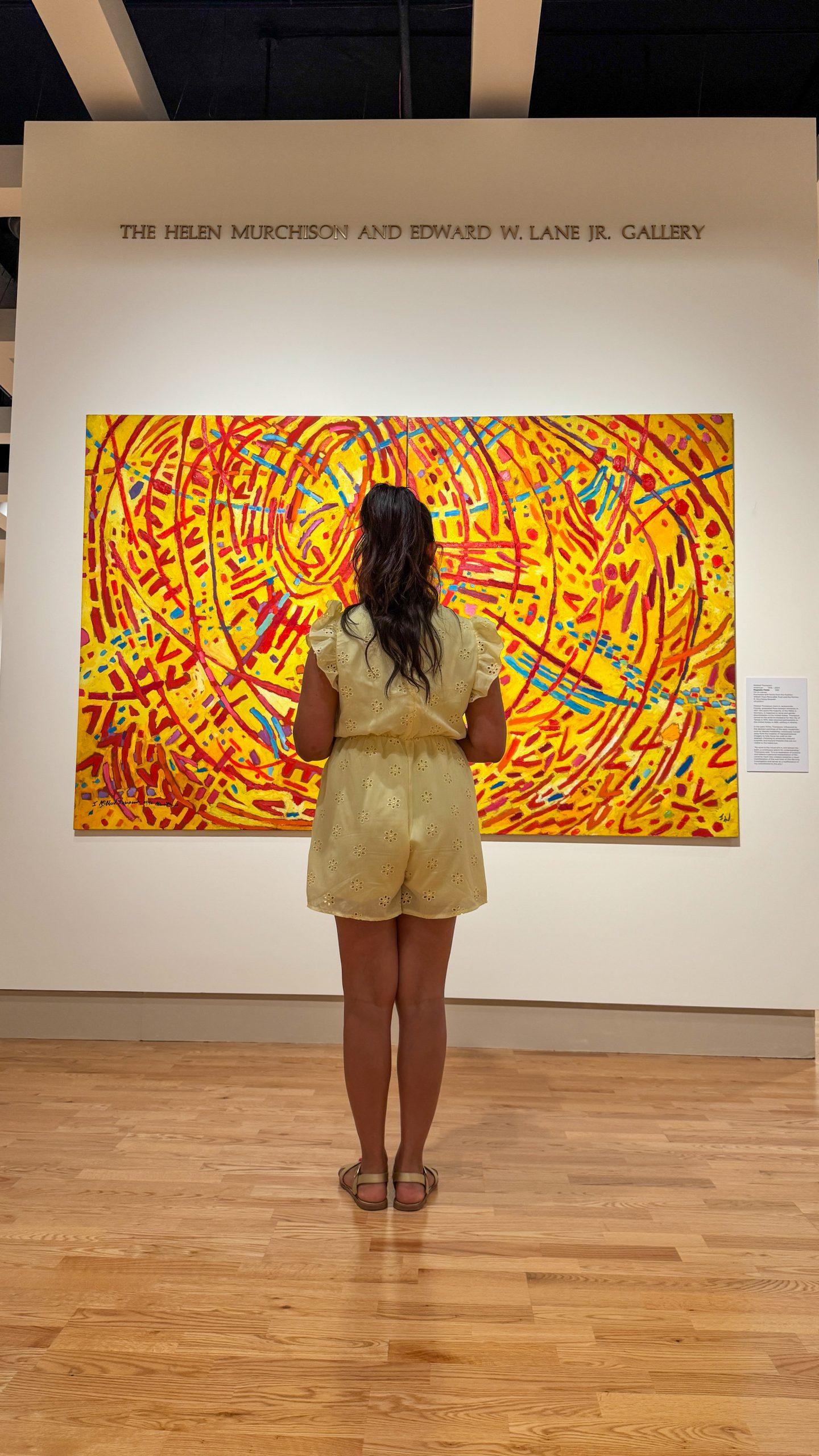 Woman admiring artwork at Cummer Museum of Art and Gardens in Jax