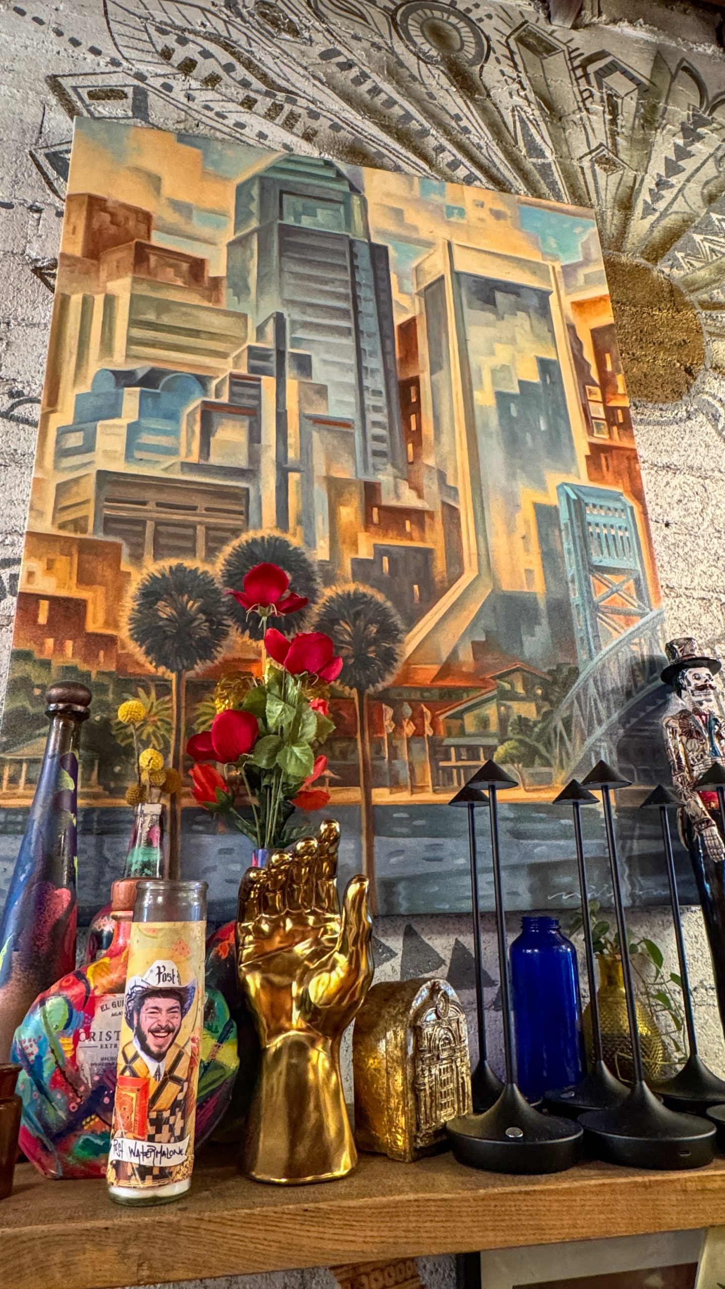 Taqueria Cinco art work and decor