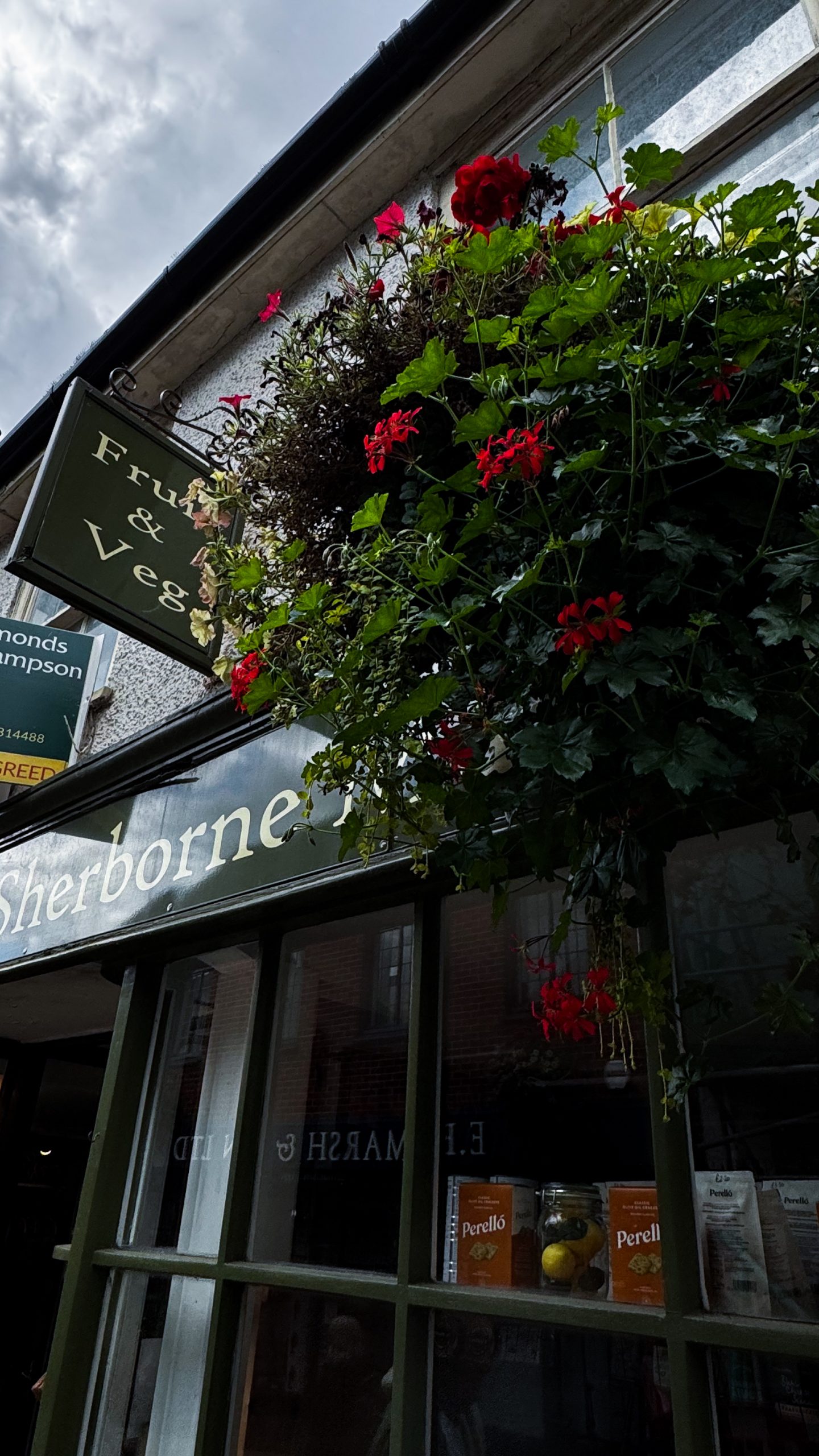 Independent shop exterior in Sherborne
