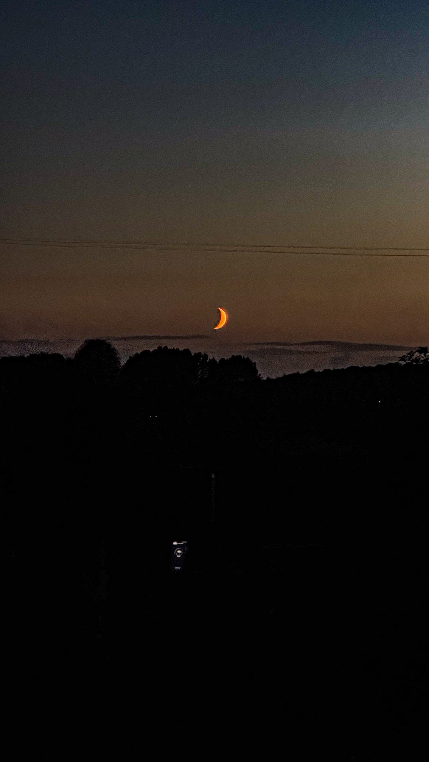 The moon in the Dorset dark sky