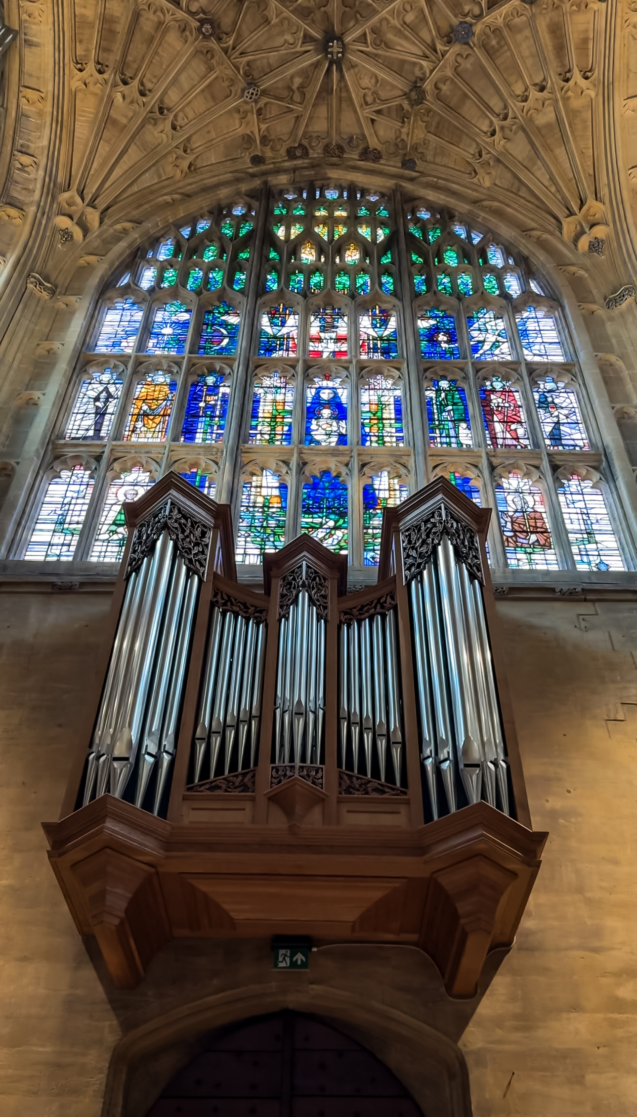 Sherborne Abbey stained glass window